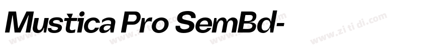 Mustica Pro SemBd字体转换